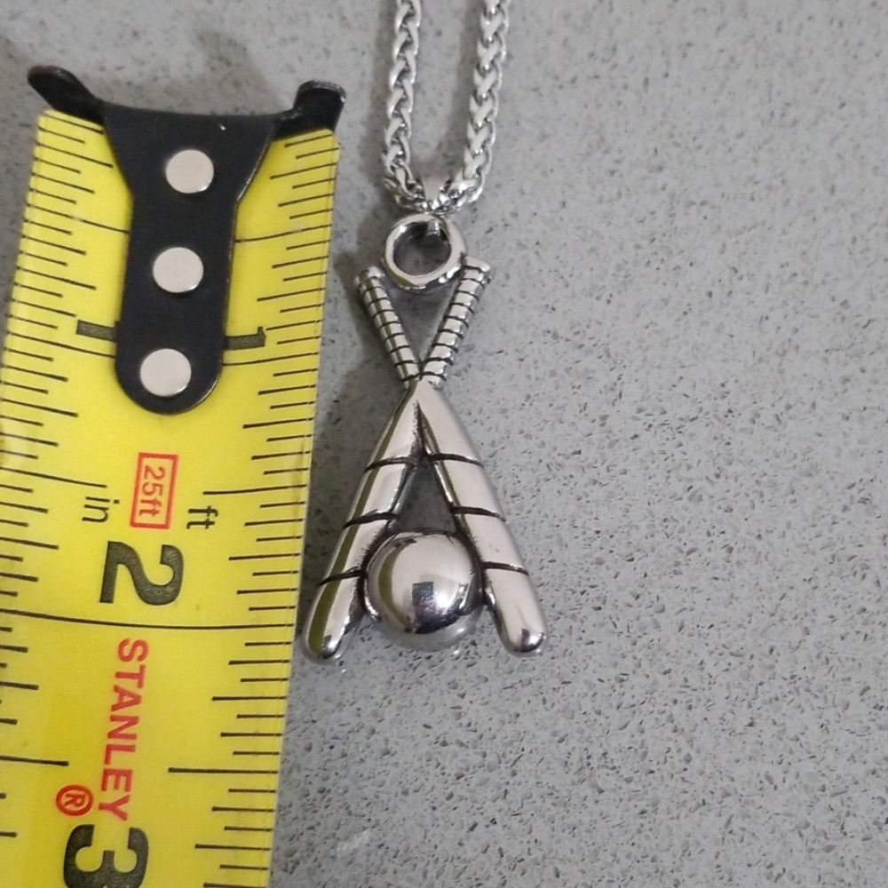 🆕️Baseball stainless steel necklace 23" - Picture 5 of 5